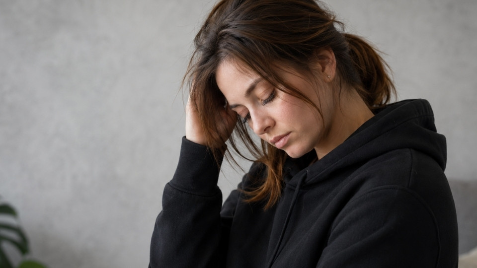 Xanax and Alcohol hero image of someone who has mixed the substances and experiencing side effects.